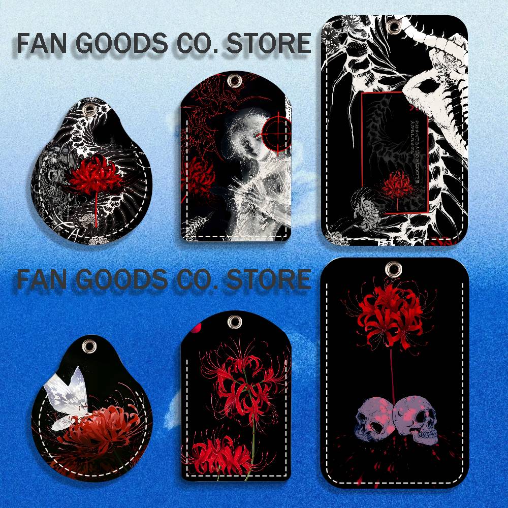 Leatherwork Keychain - 일본 T-Tokyo Red Spider Lily G-Ghoul