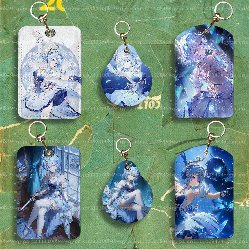 Leatherwork Keychain - Odette G-Genshin Impact 키체인 카드 홀더
