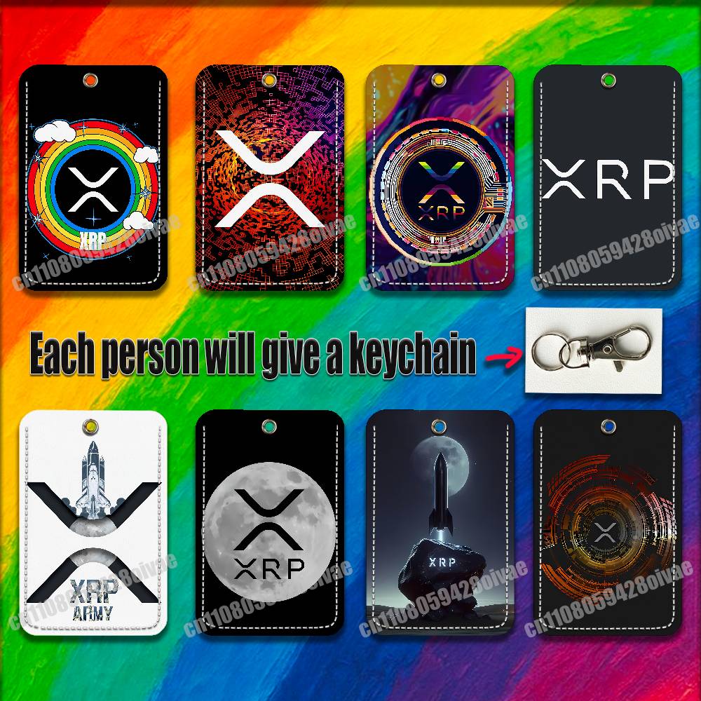 Leatherwork Keychain - Xrp 리플 암호화 디지털 화폐 ID