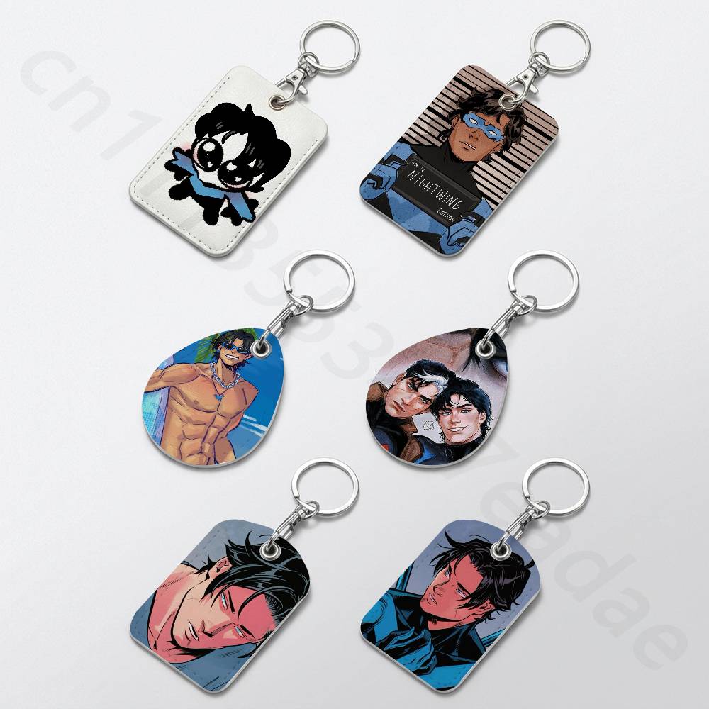 Leatherwork Keychain - 귀여운 D-Dick 그레이슨 홀더 열쇠고리 은행