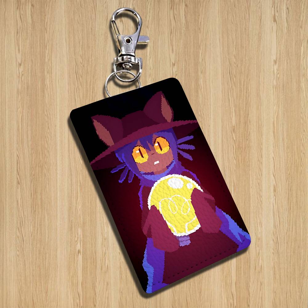 귀여운 니코 게임 원샷 홀더 은행 사업용 카드 홀더 학 - Leatherwork Keychain 리뷰 및 가격