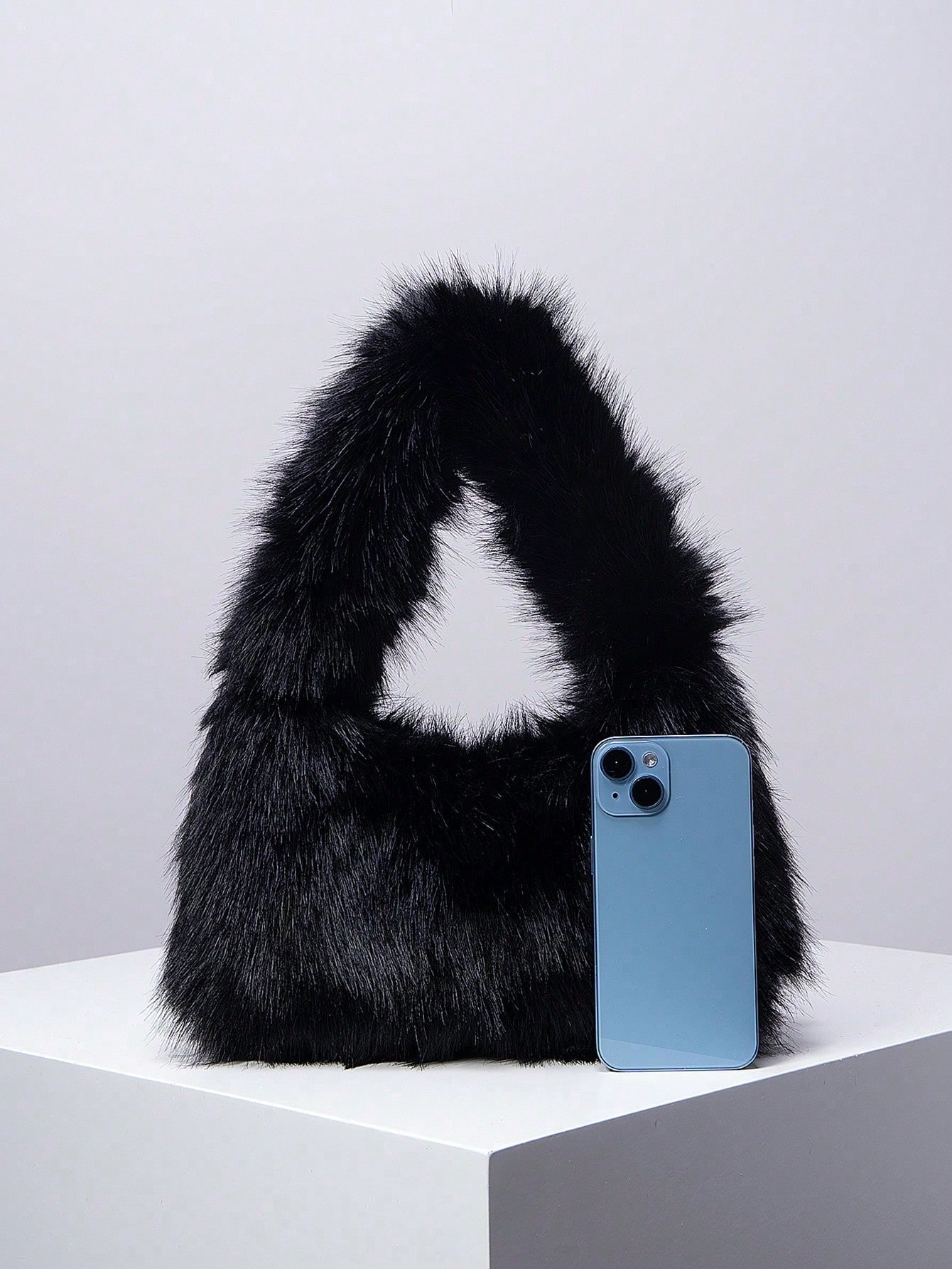 여성용 Y2K 스타일 인조 모피 토트백, 겨울용 모피  - Leather Work Japan 리뷰 및 가격