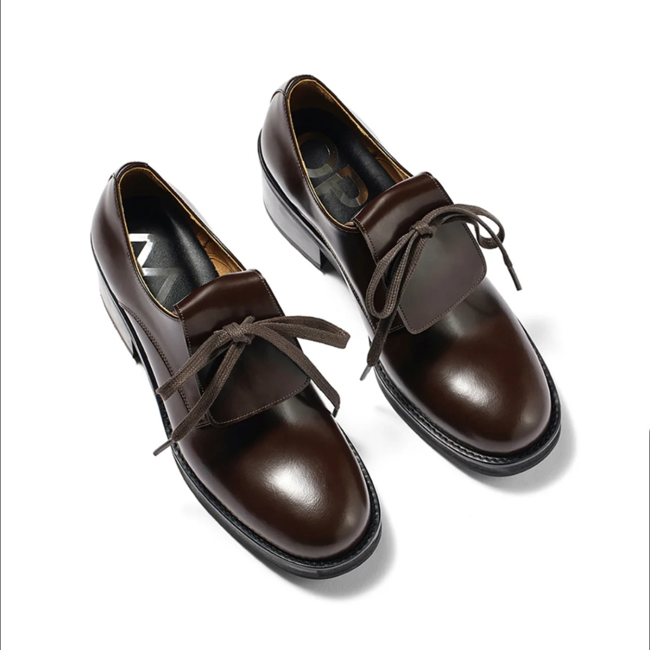 여성용 가죽 레이스업 플랫폼 더비 슈즈, 청키 솔과 리 - Leather Work Outfit 리뷰 및 가격