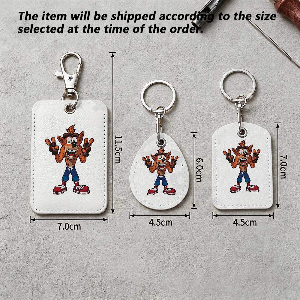 나티 아바웃 타임 크래시 디자인 키링, 은행, 회사,  - Leatherwork Keychain 리뷰 및 가격