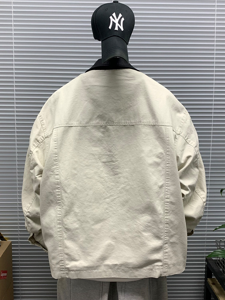 유니섹스 빈티지 아메리칸 워크 재킷 남녀 가죽 칼라 패 - Leather Work Japan 리뷰 및 가격