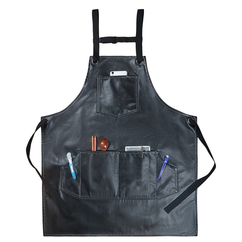 2023 PU 소프트 가죽 케이터링 서버 멜빵 작업복, - Leatherwork Logo 리뷰 및 가격