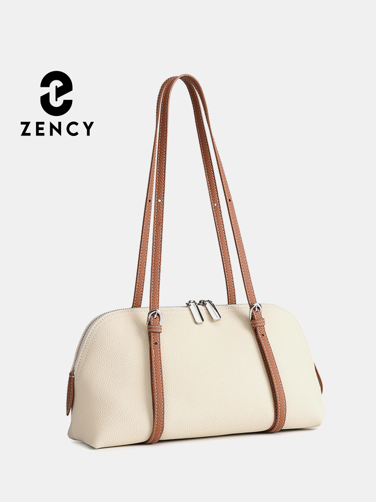 Zency 여성용 정품 가죽 겨드랑이 가방 심플 패션  - Leather Work Handbags For Women 리뷰 및 가격