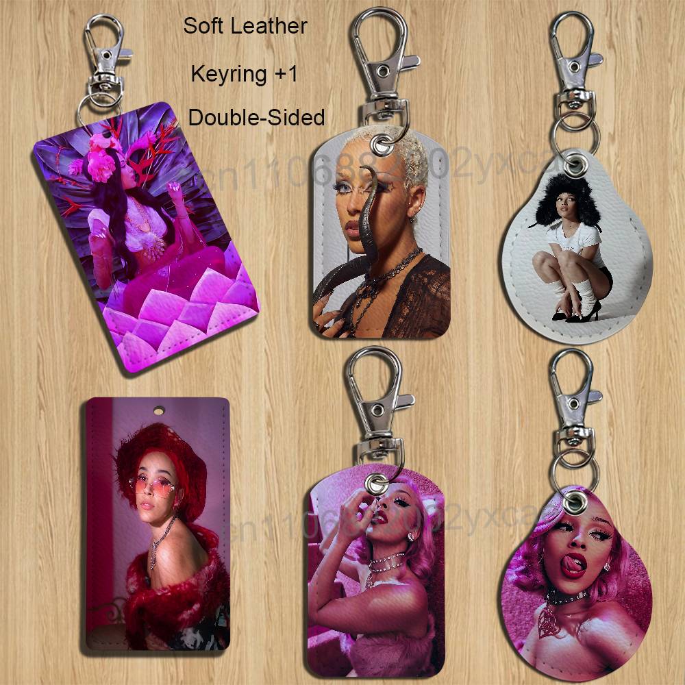 아트 소 하이 레드 도자캣 홀더 은행 사업용 카드 홀더 - Leatherwork Keychain 리뷰 및 가격