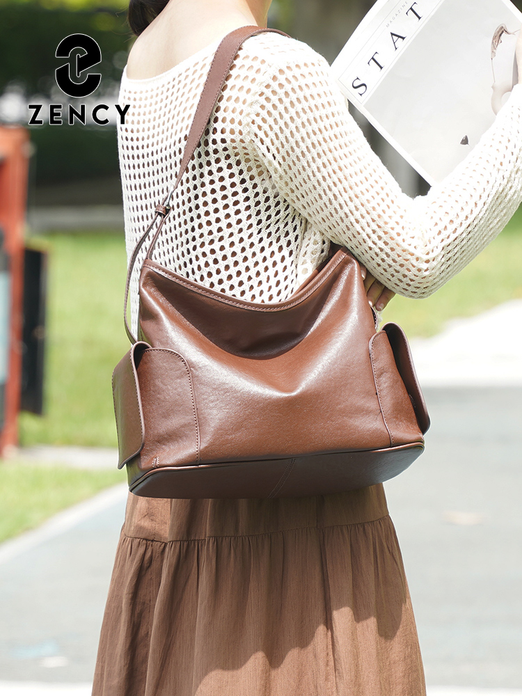 Zency 소가죽 핸드백 여성용 숄더백 업무용 통근용  - Leather Work Handbags For Women 리뷰 및 가격