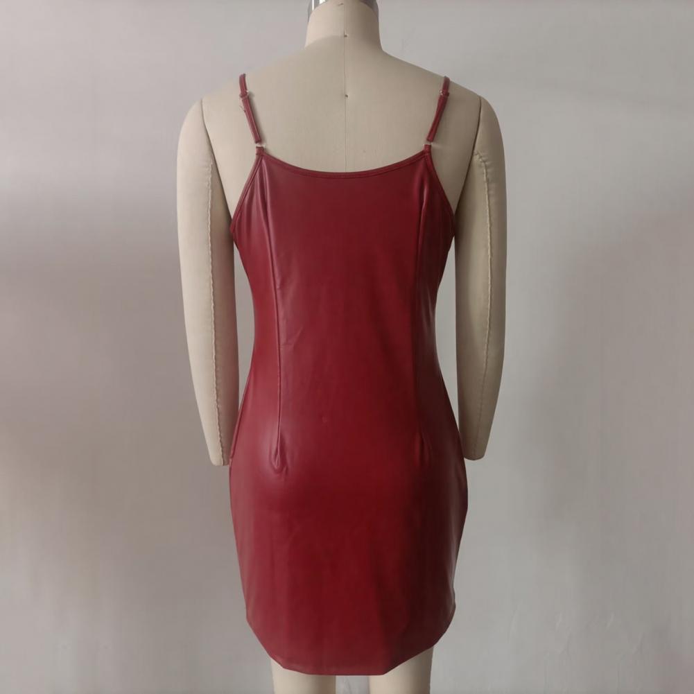 여성 가죽풍 스커트 슈트 심플 스커트 슈트 여성용 가죽 - Leather Work Outfit 리뷰 및 가격