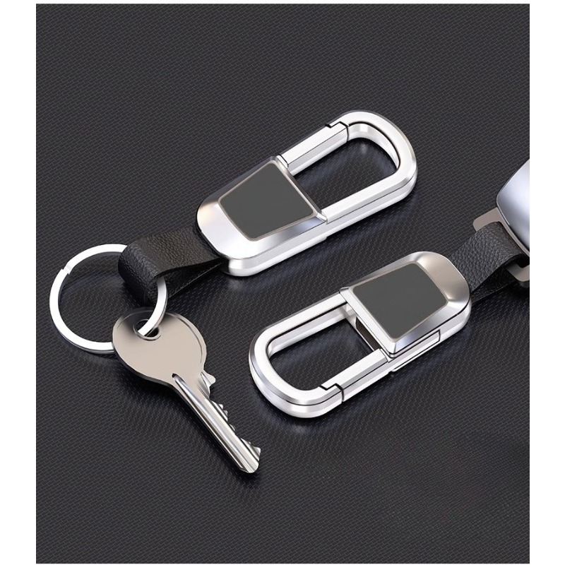 사용자 정의 로고 키 체인 빈 사각형 머리 정품 가죽  - Leatherwork Keychain 리뷰 및 가격