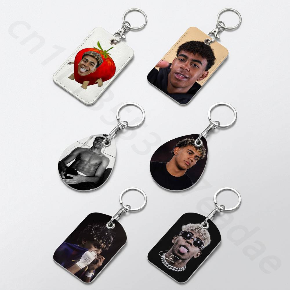 L-Lamine Yamal 홀더 열쇠고리 은행 비즈니스 - Leatherwork Keychain 리뷰 및 가격