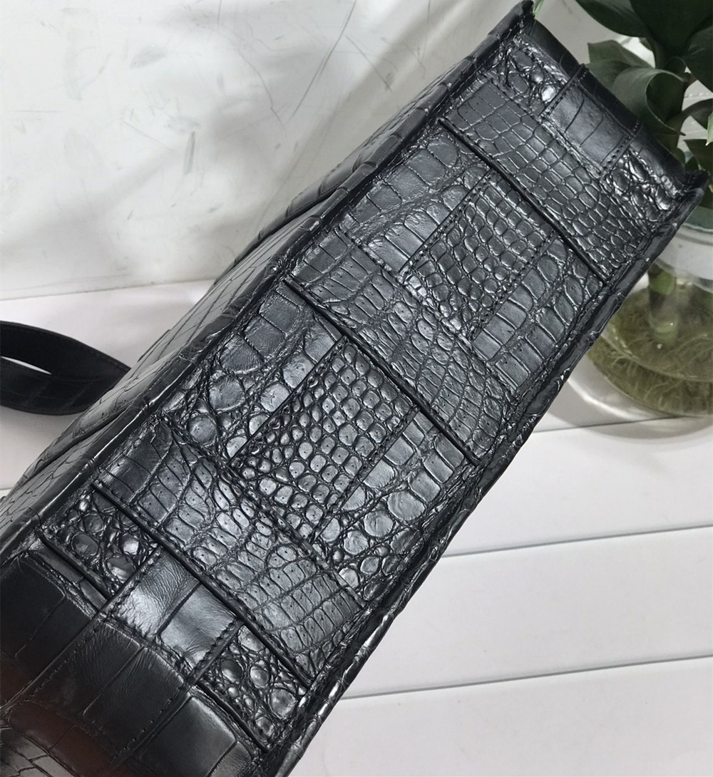 새로운 악어가죽 노트북 가방, 진짜 악어가죽 남성용 서 - Leather Work Handbag 리뷰 및 가격