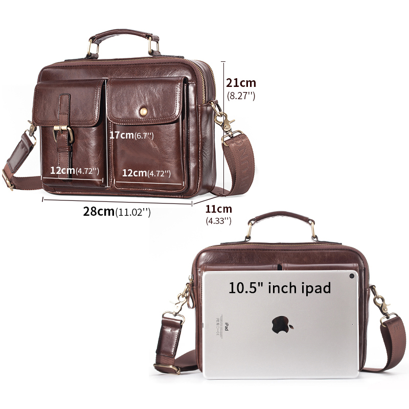 브랜드 새 쇠가죽 채찍으로 치다 가죽 메신저 가방 남자 - Leather Work Handbag 리뷰 및 가격