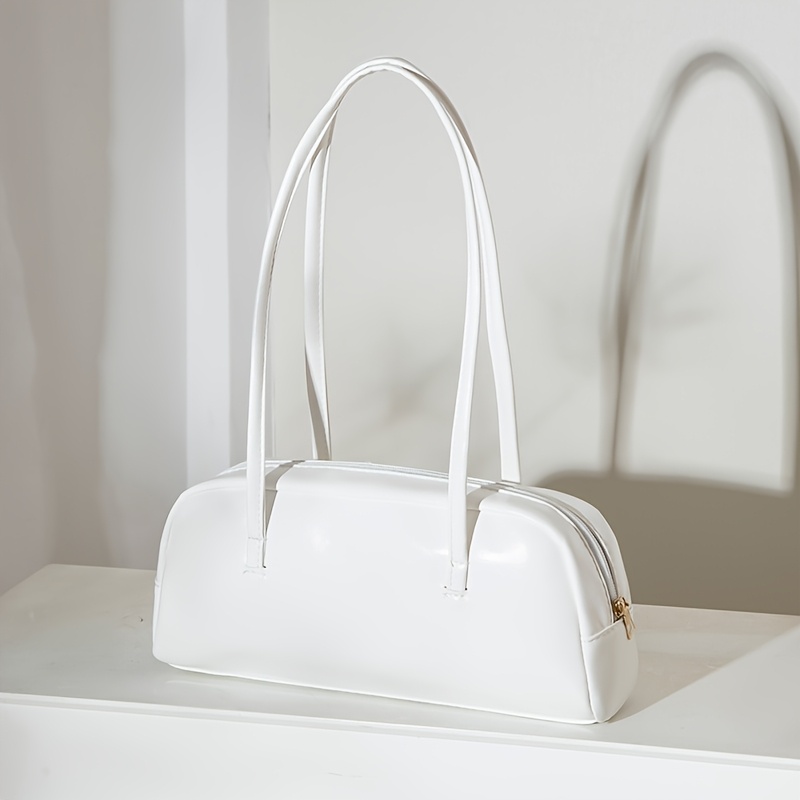 새롭고 세련된 독특한 핸드백, 고정형 긴 스트랩과 지퍼 - Leather Work Handbags For Women 리뷰 및 가격